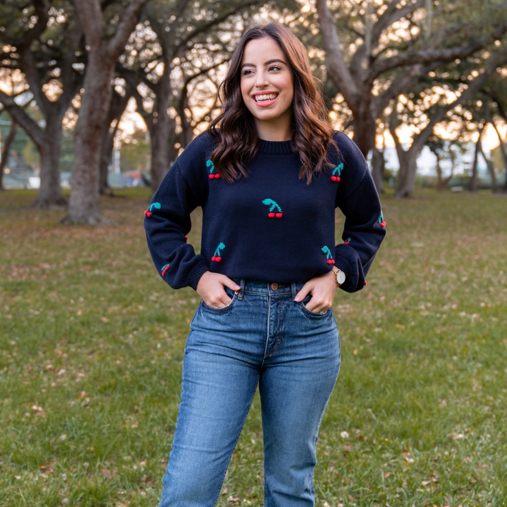 Cherry Print Sweater